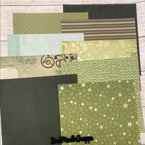 12x12 Scrapbook Paper Lot Stars Wood Stripes Valentine's Love Floral Birds (I3)